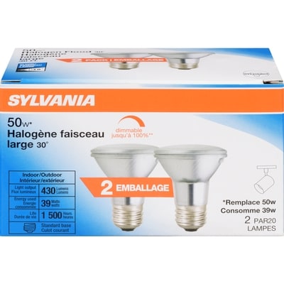 Sylvania SYL HALG FL PAR20 CLR VP2 2 ea, 6,50 $/1ch