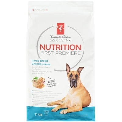 President's Choice Nutrition First Dog Food, Chicken, Brown Rice & Pea 7 kg, $0.43/100g