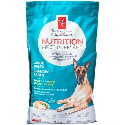 President's Choice Nutrition First Large Breed Dog Food, Chicken, Brown Rice & Pea 7 kg, $0.46/100g