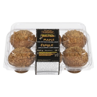 Farmer's Market Maple Muffin 600 g, $1.08/100g