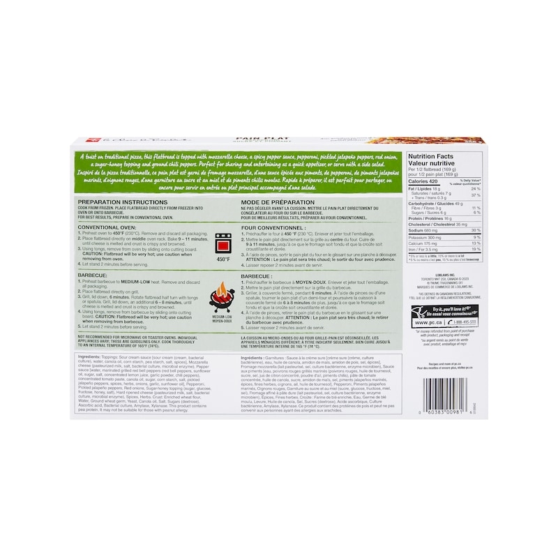 Sweet with Heat Pepperoni Flatbread