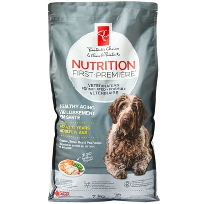 President's Choice Nutrition First Senior Dog Food, Chicken, Brown Rice & Pea 7 kg, $0.43/100g