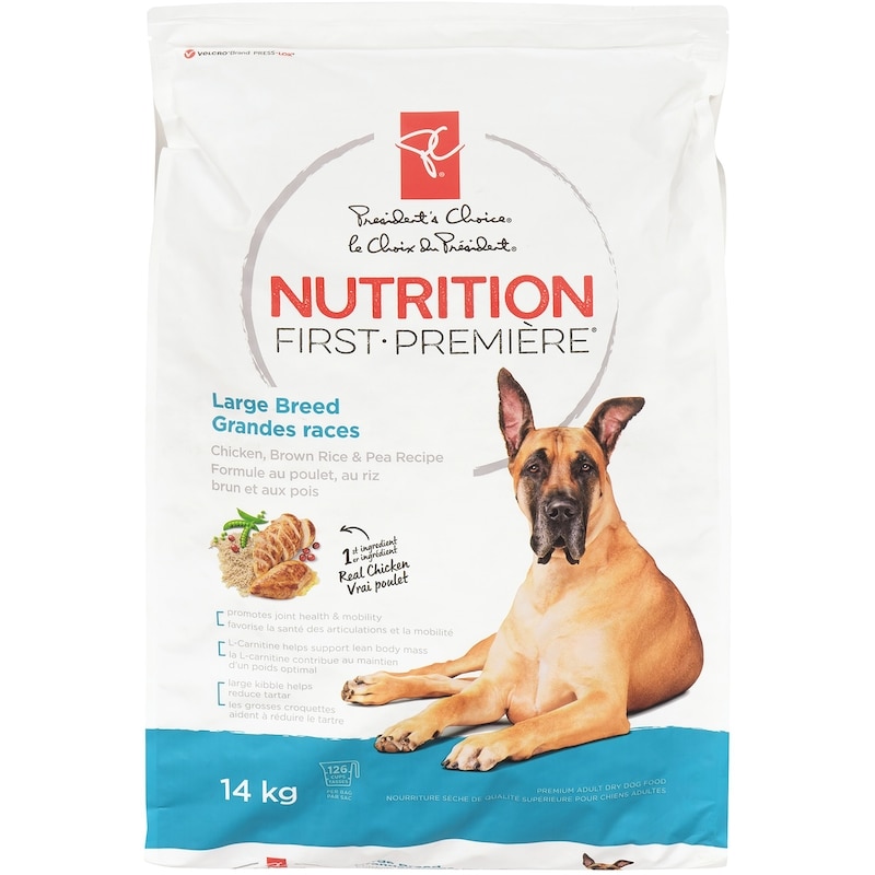 Nutrition First Large Breed Dog Food, Chicken, Brown Rice & Pea