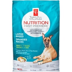 le Choix du Président Nourriture pour chiens Nutrition première pour grandes races, poulet, riz brun et pois 14 kg, 0,39 $/100g
