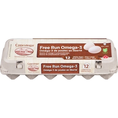 Conestoga Eggs CONESTOGA OEUFS OMEGA3 BLC EA 12 ea, 0,67 $/1ch