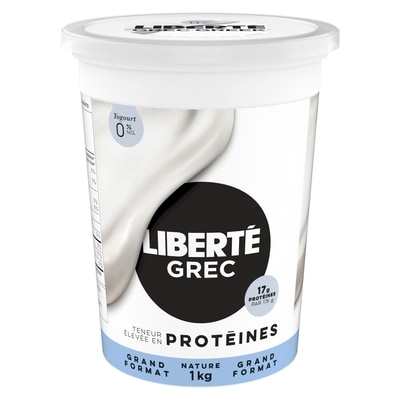 Grec Yogourt 0 %, Nature, Teneur élevée en protéines