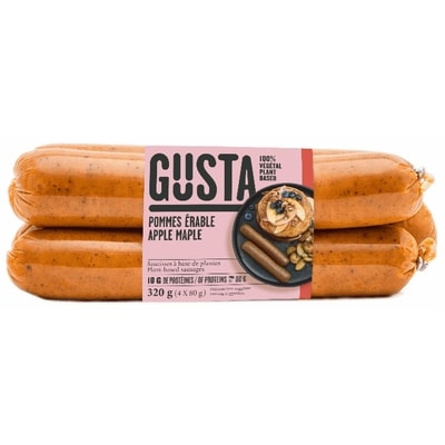 Gusta Apple Maple Seitan Sausage 320 g, $2.50/100g