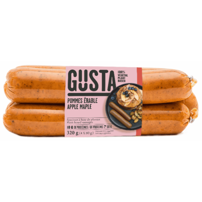 Gusta Auga Saucisse Vegane Brunch 320 g, 2,50 $/100g