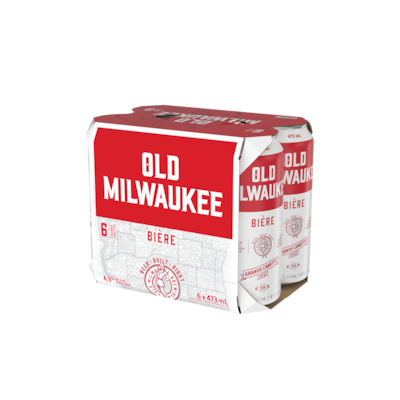 Old Milwaukee Lager (Pièce d’identité requise au moment du ramassage) 6x473.0 ml, 0,49 $/100ml