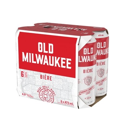 Old Milwaukee Lager (Pièce d’identité requise au moment du ramassage) 6x473.0 ml, 0,49 $/100ml