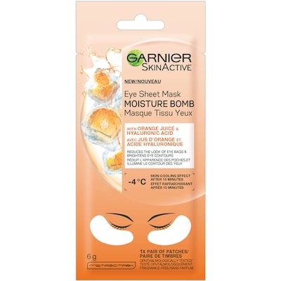 Garnier GARN MASQUE TISSU YEUX VIT C 1 ea, 4,99 $/1ch