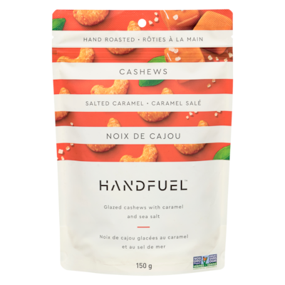 Handfuel Cashews Salted Caramel 150 g, $4.00/100g