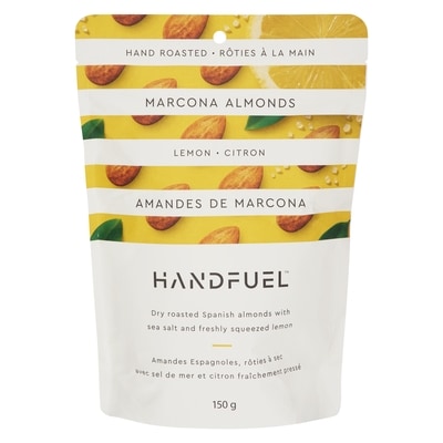 Handfuel Marcona Almonds Lemon 150 g, $4.00/100g