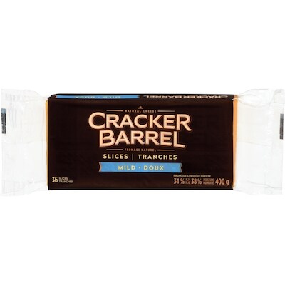 Cracker Barrel Ckbr Frmg Chedd Doux Tranches 400 g, 2,37 $/100g