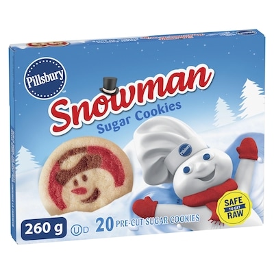 Pillsbury Ready To Bake! Sugar Cookies Snowman 260 g, $1.84/100g