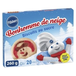Pillsbury Prêts à cuire ! Biscuits au sucre Bonhomme de neige 260 g, 2,30 $/100g