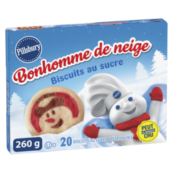 Pillsbury Prêts à cuire ! Biscuits au sucre Bonhomme de neige 260 g, 2,03 $/100g
