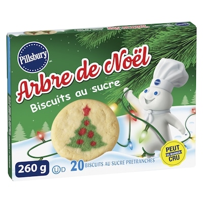 Pillsbury Prêts à cuire ! Biscuits au sucre Arbre de Noël 260 g, 2,30 $/100g