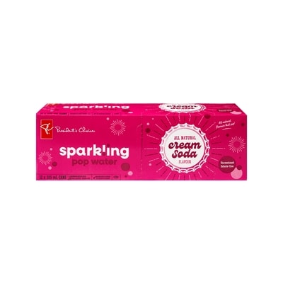 President's Choice Cream Soda Flavour Sparkling Water 12x355.0 ml, $0.15/100ml
