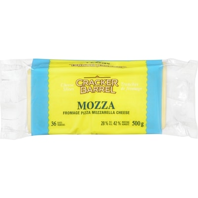 Cracker Barrel Ckbr Fromage Mozz Tranches 500 g, 2,20 $/100g
