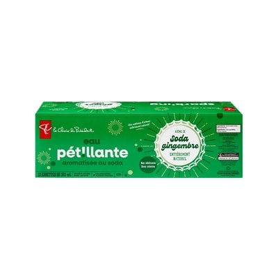 le Choix du Président Eau pétillante, saveur de soda gingembre 12x355.0 ml, 0,14 $/100ml