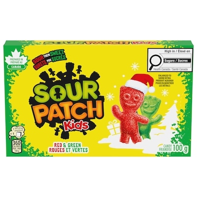 Maynards Sour Patch Kids Red and Green Candy for Christmas 100 g, $2.99/100g