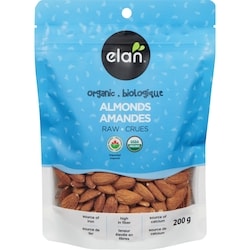 Elan Amandes crues biologiques Elan 200 g, 4,00 $/100g