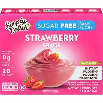 Simply Delish Instant Pudding Strawberry 44 g, $7.93/100g