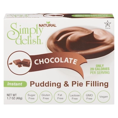Simply Delish Chocolate Instant Pudding 48 g, $7.27/100g