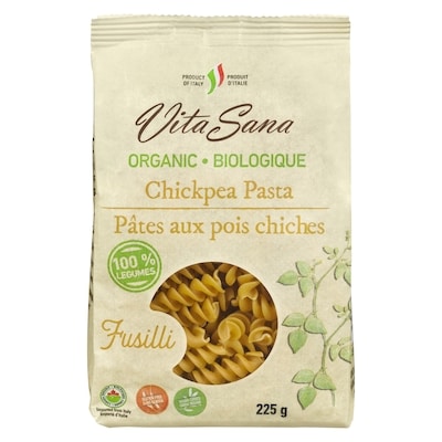 Vita Sana Organic Chickpea Pasta- Fusilli 225 g, $2.66/100g