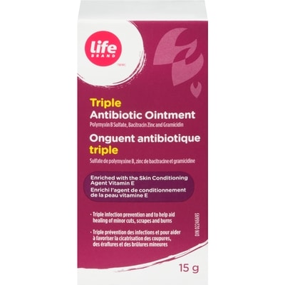 Life Onguent antibiotique triple 15 g, 53,27 $/100g
