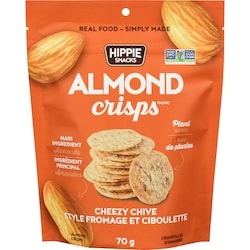 Hippie Snacks Almond Crisps Cheesy Chives 70 g, $9.27/100g
