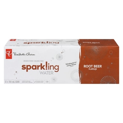 President's Choice Root Beer Flavour Sparkling Water 12x355.0 ml, $0.14/100ml