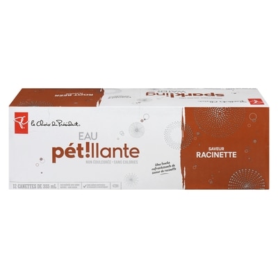 le Choix du Président Eau pétillante, saveur de racinette 12x355.0 ml, 0,14 $/100ml
