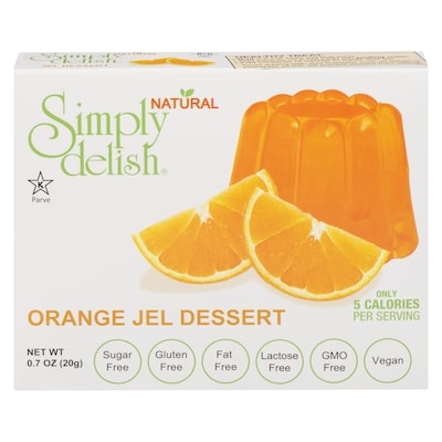 Simply Delish Orange Jel Dessert 20 g, $19.95/100g