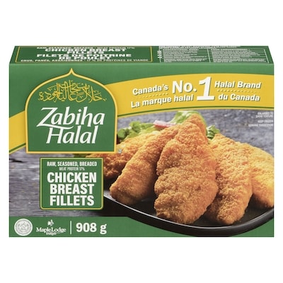 Zabiha Halal Breaded Chicken Breast Fillets 908 g, $2.09/100g