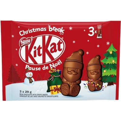 Nestlé Holiday Milk Chocolate Santas 87 g, $5.74/100g