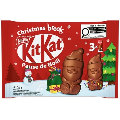 Nestlé Kitkat Trio Père Noël En Chocolat Au Lait 87 g, 5,75 $/100g