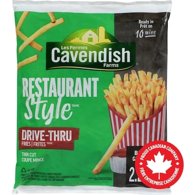 Les Fermes Cavendish Grand Format Pommes De Terre Frites Congelées 2.25 kg, 0,56 $/100g