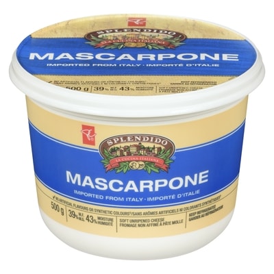 PC Splendido Mascarpone 500 g, $2.00/100g
