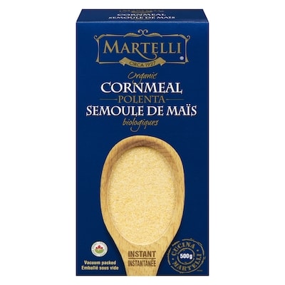 Martelli Polenta Instant Organic Cornmeal 500 g, $0.80/100g