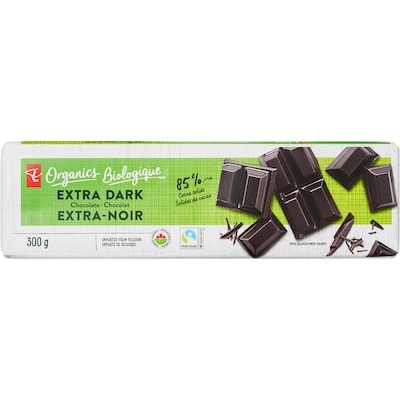 PC Biologique Chocolat extra-noir 300 g, 3,33 $/100g