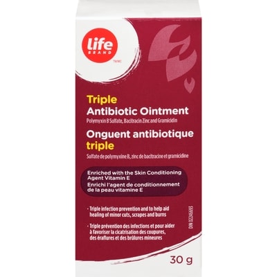 Life Brand Triple Antibiotic  30 g, $33.30/100g