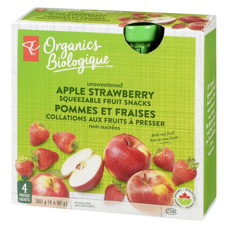Organic Apple Strawberry Fruit Snacks