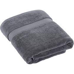 le Choix du Président President's Choice Serviette de bain en coton égyptien, douce et absorbante, gris 1 ea, 33,00 $/1ch