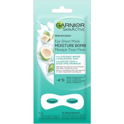 Garnier SkinActive Moisture Bomb Energizing Eye Sheet Mask 1 ea, $4.04/1ea