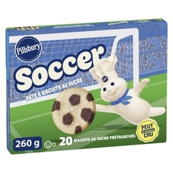 Pillsbury Prêts à cuire ! Soccer Pâte à biscuits au sucre 260 g, 1,73 $/100g