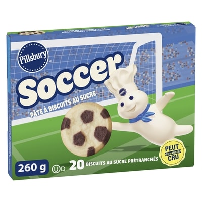 Pillsbury Prêts à cuire ! Soccer Pâte à biscuits au sucre 260 g, 1,92 $/100g