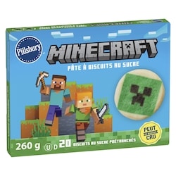 Pillsbury Minecraft Pate A Biscuits Au Sucre 20 CT 260 g, 1,92 $/100g