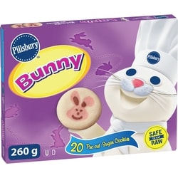 Pillsbury Lapin 20 Biscuits Au Sucre Pretranches  260 g, 2,03 $/100g